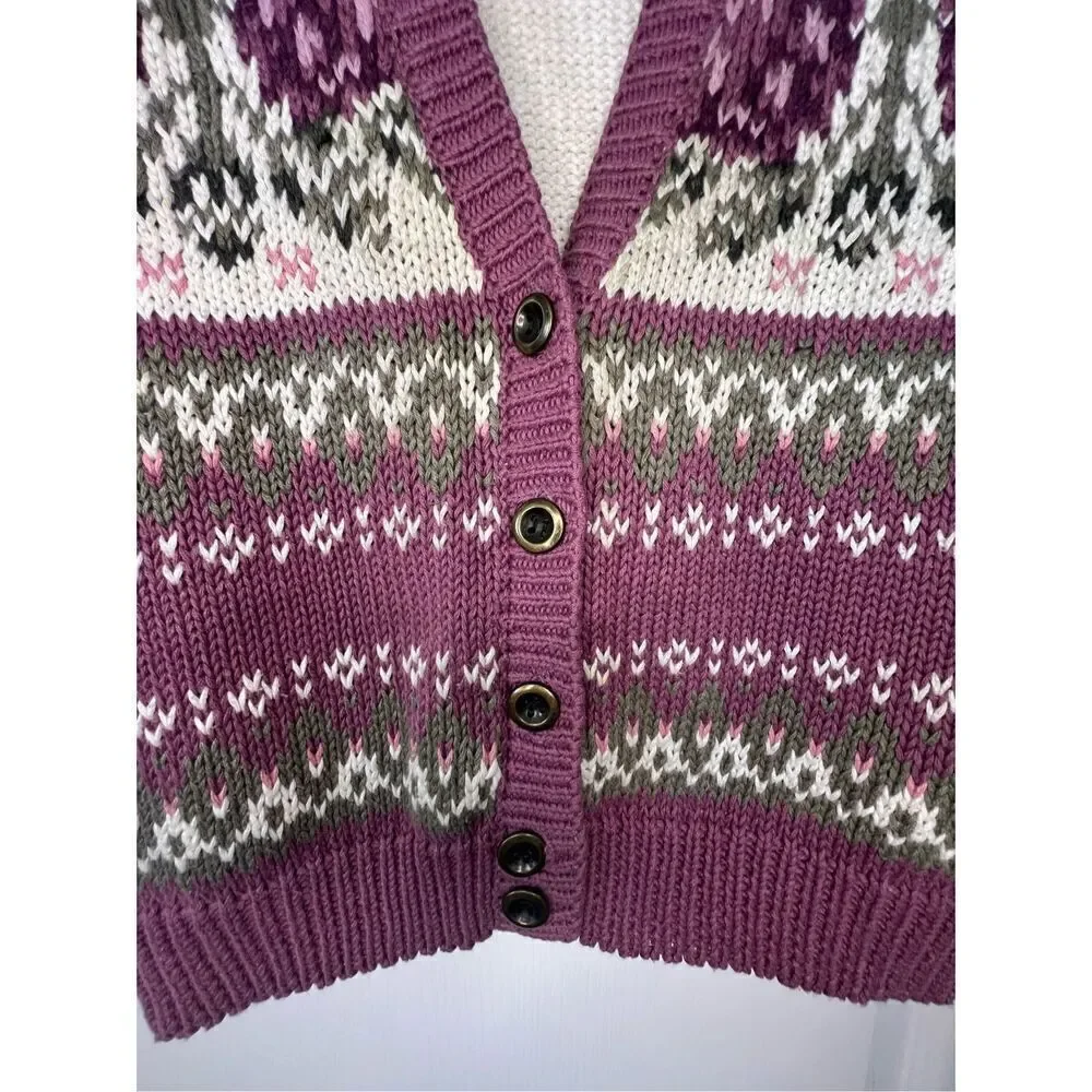 Jantzen Grandmacore Vintage Button Up Knitted Sweater Vest